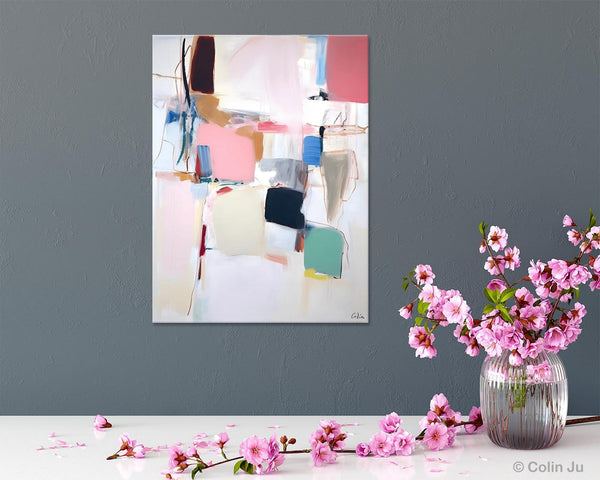 Abstract Painting on Canvas, Contemporary Acrylic Paintings, Extra Large Canvas Painting for Bedroom, Original Abstract Wall Art for Sale-HomePaintingDecor