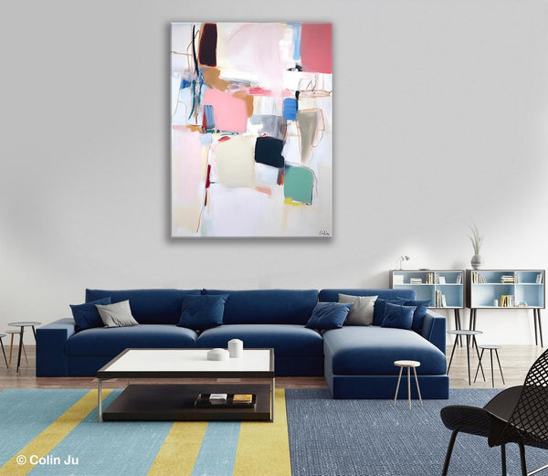 Abstract Painting on Canvas, Contemporary Acrylic Paintings, Extra Large Canvas Painting for Bedroom, Original Abstract Wall Art for Sale-HomePaintingDecor