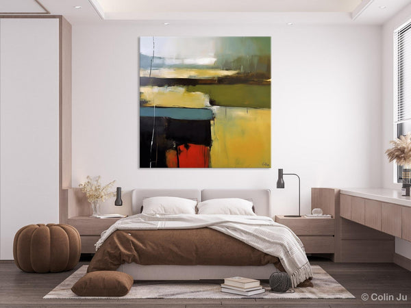 Large Abstract Painting for Bedroom, Original Modern Wall Art Paintings, Modern Acrylic Paintings, Huge Contemporary Canvas Paintings-HomePaintingDecor