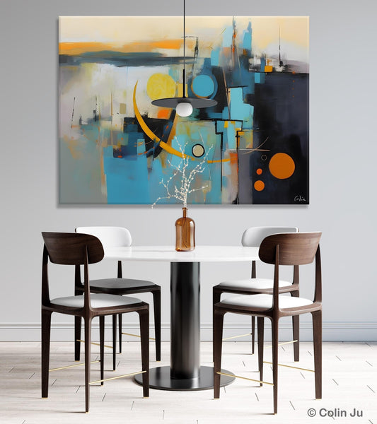 Extra Large Canvas Painting for Living Room, Original Acrylic Wall Art, Oversized Contemporary Acrylic Paintings, Abstract Canvas Paintings-HomePaintingDecor