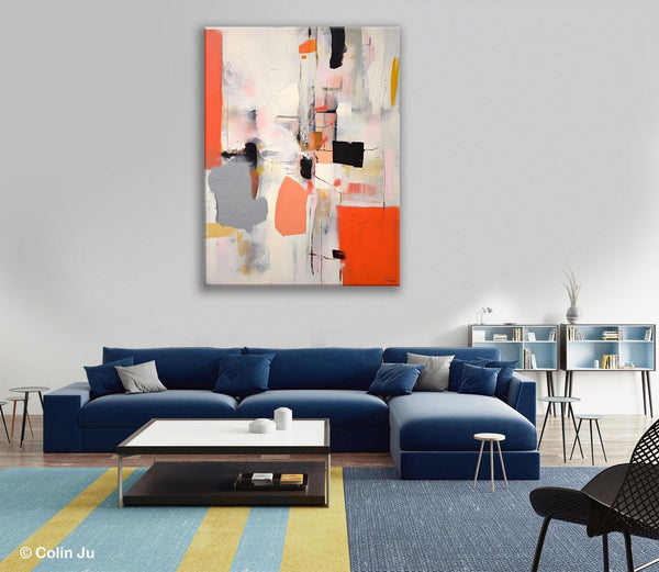 Acrylic Painting on Canvas, Contemporary Painting, Canvas Paintings for Dining Room, Extra Large Modern Wall Art, Original Abstract Painting-HomePaintingDecor