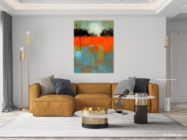 Landscape Canvas Art, Simple Modern Wall Art, Contemporary Acrylic Paintings, Original Abstract Paintings, Large Canvas Painting for Bedroom-HomePaintingDecor
