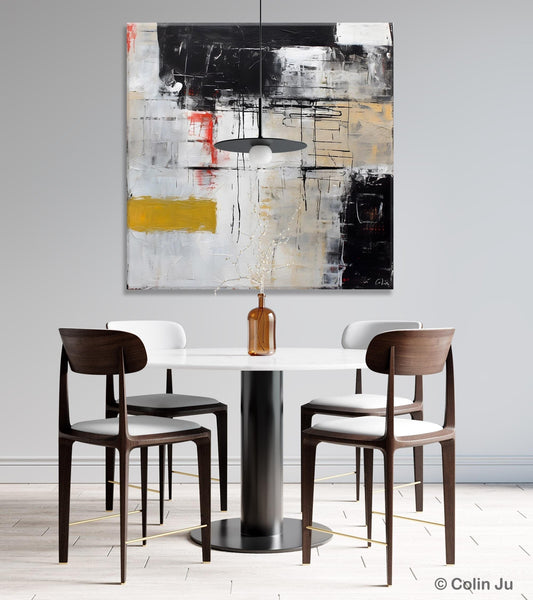 Large Abstract Art for Bedroom, Original Abstract Wall Art, Simple Modern Acrylic Artwork, Modern Canvas Paintings, Contemporary Canvas Art-HomePaintingDecor