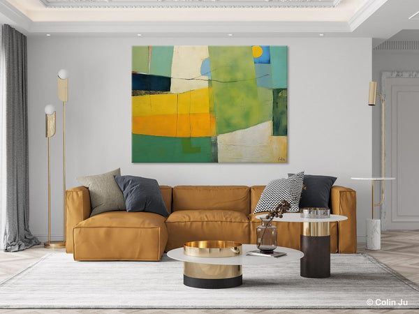 Original Canvas Artwork, Large Wall Art Painting for Dining Room, Contemporary Acrylic Painting on Canvas, Modern Abstract Wall Paintings-HomePaintingDecor