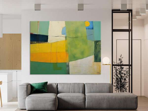 Original Canvas Artwork, Large Wall Art Painting for Dining Room, Contemporary Acrylic Painting on Canvas, Modern Abstract Wall Paintings-HomePaintingDecor
