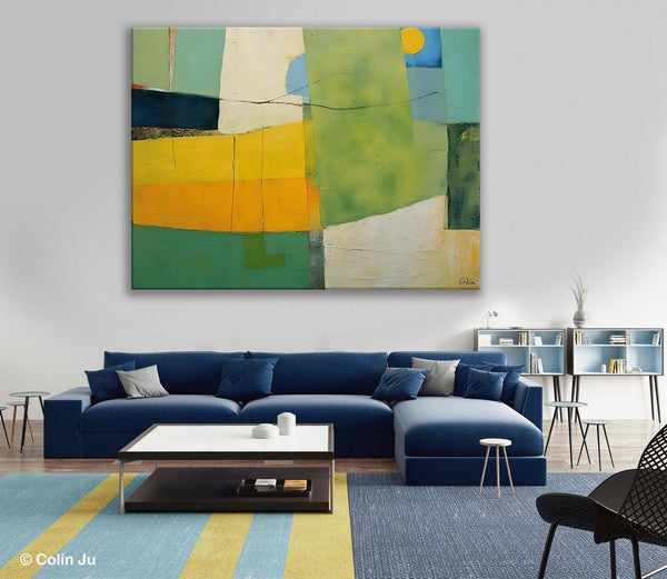 Original Canvas Artwork, Large Wall Art Painting for Dining Room, Contemporary Acrylic Painting on Canvas, Modern Abstract Wall Paintings-HomePaintingDecor
