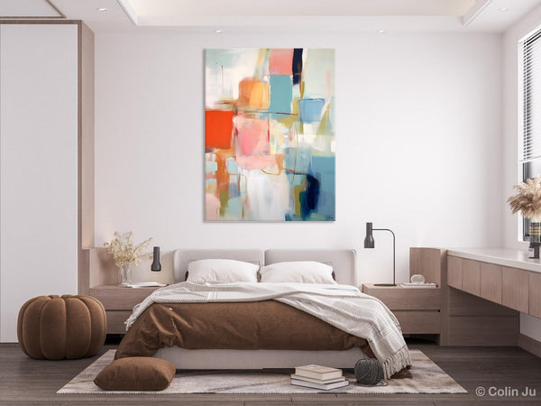 Hand Painted Canvas Art, Original Artowrk, Abstract Wall Paintings, Extra Large Paintings for Dining Room, Contemporary Wall Art Paintings-HomePaintingDecor