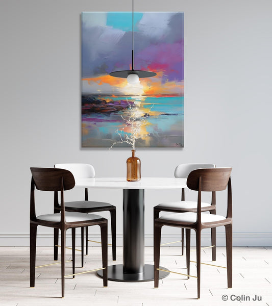 Landscape Paintings for Living Room, Extra Large Modern Wall Art Paintings, Acrylic Painting on Canvas, Original Landscape Abstract Painting-HomePaintingDecor