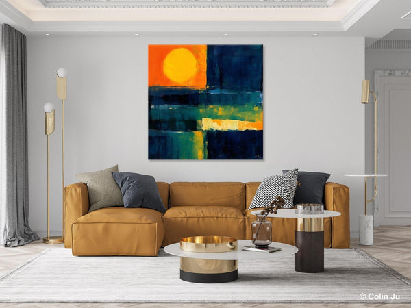 Large Abstract Painting for Dining Room, Modern Acrylic Artwork, Simple Canvas Paintings, Contemporary Canvas Art, Original Modern Wall Art-HomePaintingDecor