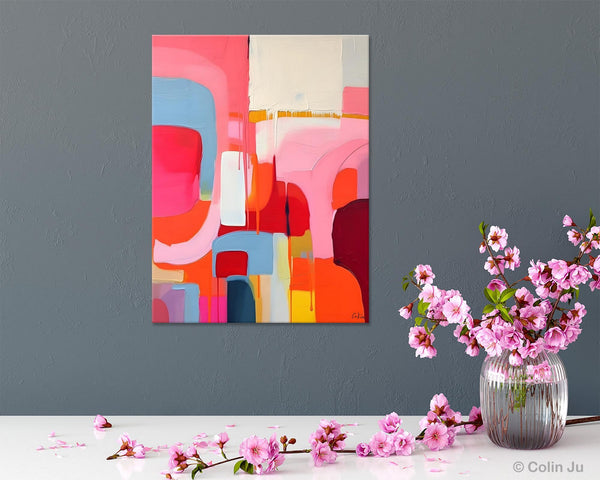 Contemporary Acrylic Painting on Canvas, Simple Abstract Art, Large Painting for Dining Room, Original Canvas Artwork, Wall Art Paintings-HomePaintingDecor
