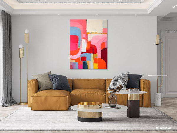 Contemporary Acrylic Painting on Canvas, Simple Abstract Art, Large Painting for Dining Room, Original Canvas Artwork, Wall Art Paintings-HomePaintingDecor