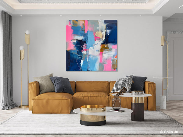 Canvas Art, Original Modern Wall Art, Modern Acrylic Artwork, Modern Canvas Paintings, Contemporary Large Abstract Painting for Dining Room-HomePaintingDecor