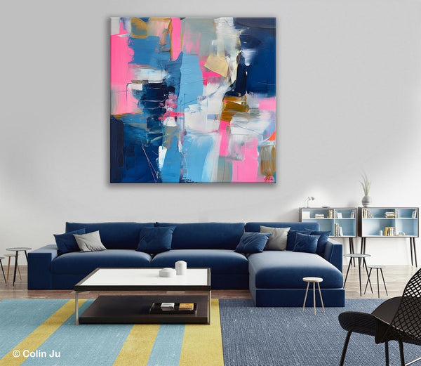 Canvas Art, Original Modern Wall Art, Modern Acrylic Artwork, Modern Canvas Paintings, Contemporary Large Abstract Painting for Dining Room-HomePaintingDecor