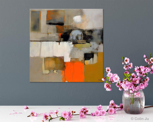 Contemporary Canvas Art, Modern Acrylic Artwork, Buy Art Paintings Online, Original Modern Paintings, Large Abstract Painting for Bedroom-HomePaintingDecor
