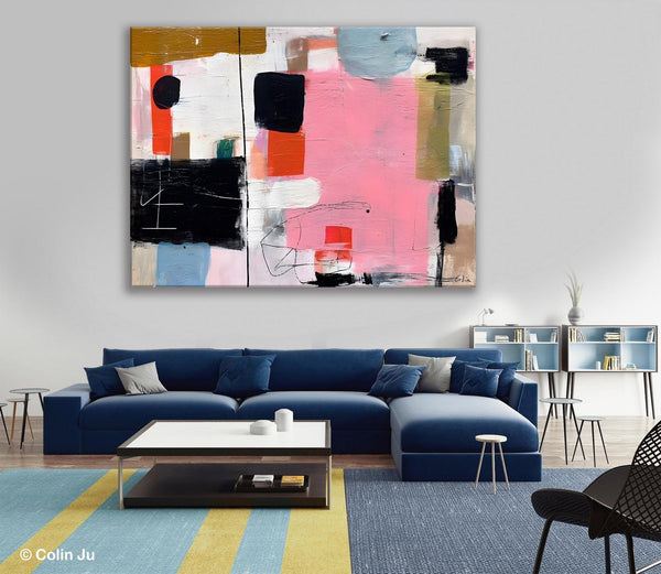 Modern Wall Art Ideas for Bedroom, Large Canvas Paintings, Original Abstract Art, Hand Painted Canvas Art, Contemporary Acrylic Paintings-HomePaintingDecor