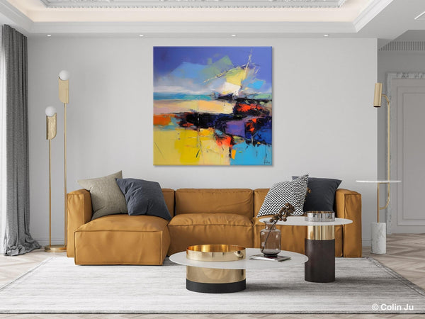 Modern Acrylic Artwork, Buy Art Paintings Online, Contemporary Canvas Art, Original Modern Paintings, Large Abstract Painting for Bedroom-HomePaintingDecor