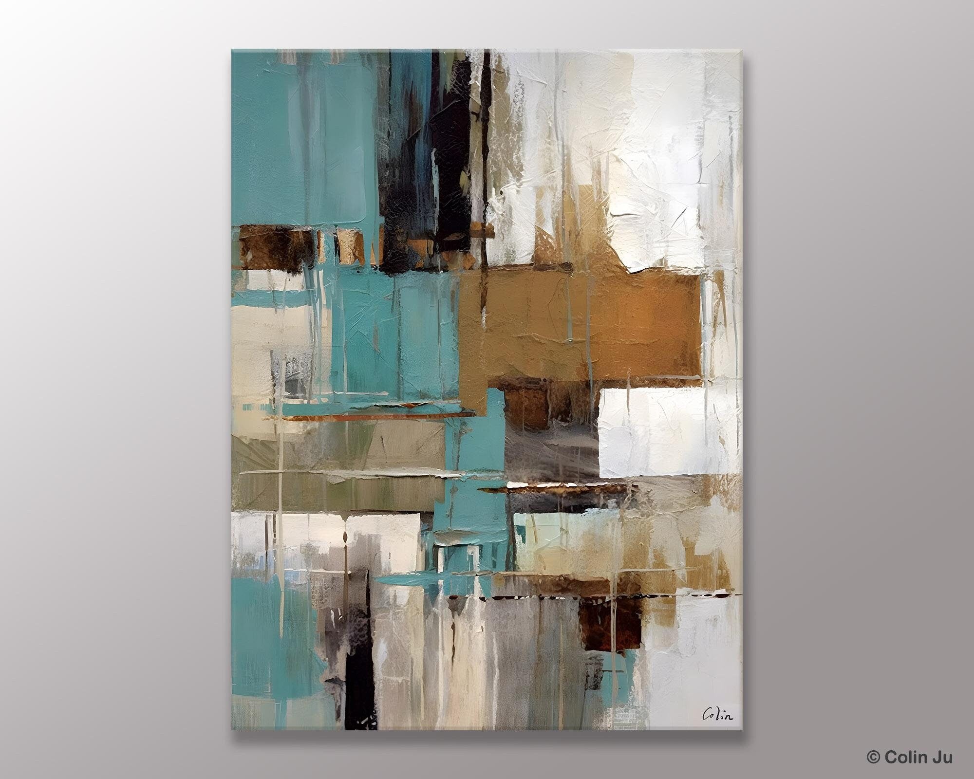 Large Paintings for Sale, Large Modern Canvas Art for Bedroom, Original Wall Art Paintings, Hand Painted Canvas Art, Acrylic Art on Canvas-HomePaintingDecor