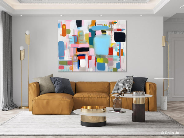Original Abstract Art, Hand Painted Canvas Art, Modern Wall Art Ideas for Dining Room, Large Canvas Paintings, Contemporary Acrylic Painting-HomePaintingDecor
