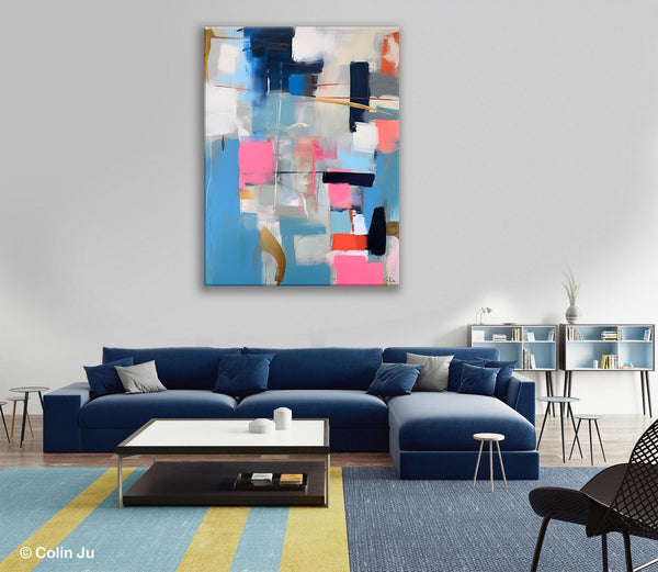 Modern Wall Art Paintings, Canvas Paintings for Bedroom, Contemporary Acrylic Painting on Canvas, Large Original Art, Buy Wall Art Online-HomePaintingDecor