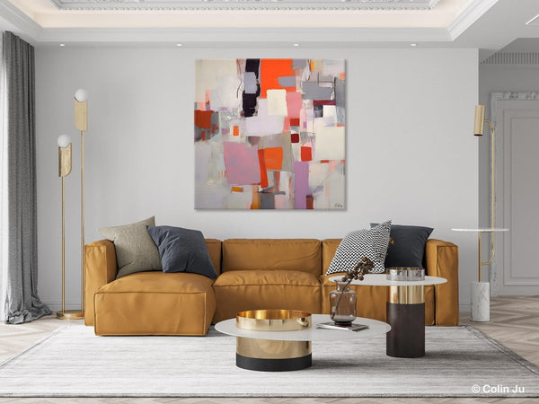 Modern Acrylic Artwork, Original Modern Paintings, Contemporary Canvas Art, Heavy Texture Canvas Art, Large Abstract Painting for Bedroom-HomePaintingDecor