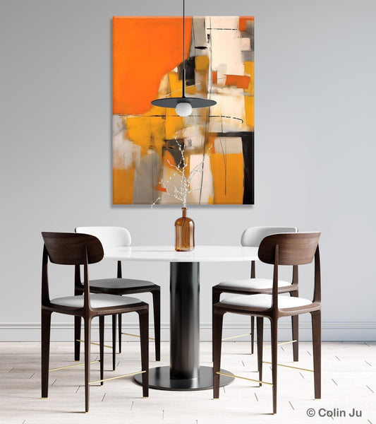 Large Paintings for Bedroom, Yellow Abstract Art Paintings, Large Contemporary Wall Art, Hand Painted Canvas Art, Original Modern Painting-HomePaintingDecor