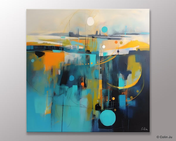 Extra Large Abstract Painting for Living Room, Acrylic Canvas Paintings, Original Modern Wall Art, Oversized Contemporary Acrylic Paintings-HomePaintingDecor