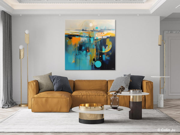 Extra Large Abstract Painting for Living Room, Acrylic Canvas Paintings, Original Modern Wall Art, Oversized Contemporary Acrylic Paintings-HomePaintingDecor