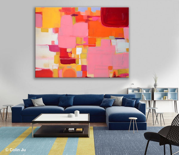 Original Acrylic Wall Art, Oversized Contemporary Acrylic Paintings, Abstract Canvas Paintings, Extra Large Canvas Painting for Living Room-HomePaintingDecor