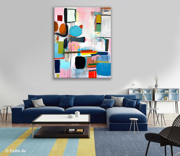 Original Acrylic Wall Art, Oversized Contemporary Acrylic Paintings, Abstract Canvas Paintings, Extra Large Canvas Painting for Living Room-HomePaintingDecor