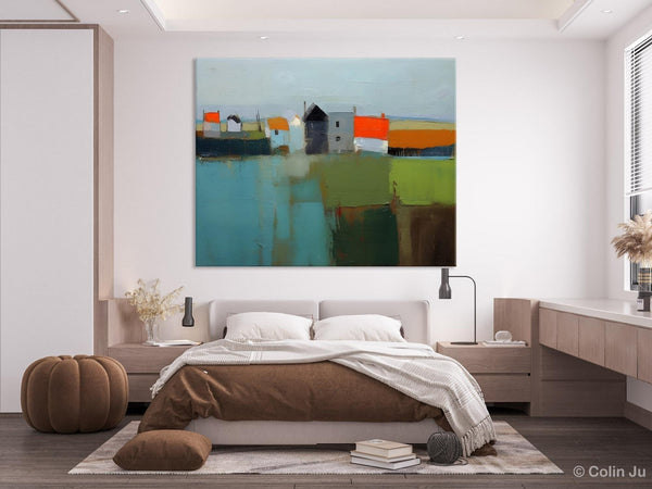 Abstract Landscape Paintings, Extra Large Canvas Painting for Living Room, Large Original Abstract Wall Art, Contemporary Acrylic Paintings-HomePaintingDecor