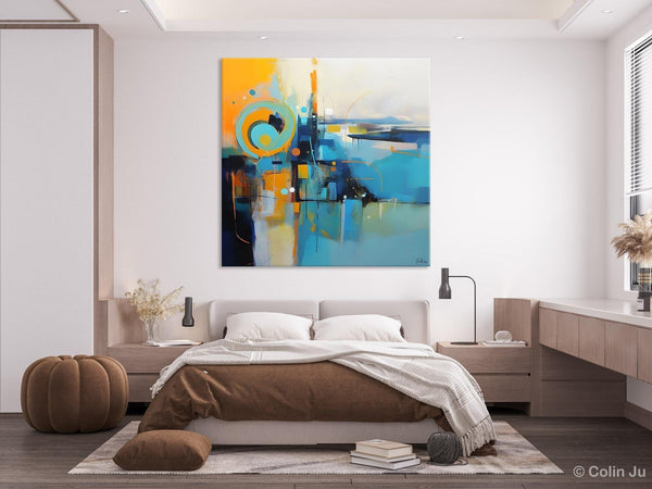 Modern Acrylic Paintings, Large Abstract Painting for Bedroom, Original Modern Wall Art Paintings, Oversized Contemporary Canvas Paintings-HomePaintingDecor