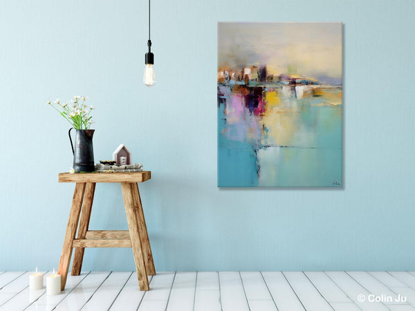 Oversized Contemporary Acrylic Paintings, Modern Abstract Paintings, Extra Large Canvas Painting for Living Room, Original Canvas Wall Art-HomePaintingDecor
