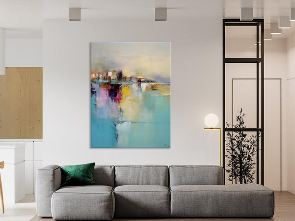 Oversized Contemporary Acrylic Paintings, Modern Abstract Paintings, Extra Large Canvas Painting for Living Room, Original Canvas Wall Art-HomePaintingDecor