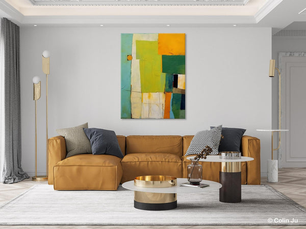 Simple Modern Wall Art, Oversized Contemporary Acrylic Paintings, Extra Large Canvas Painting for Living Room, Original Abstract Paintings-HomePaintingDecor