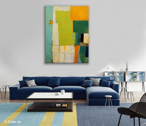 Simple Modern Wall Art, Oversized Contemporary Acrylic Paintings, Extra Large Canvas Painting for Living Room, Original Abstract Paintings-HomePaintingDecor