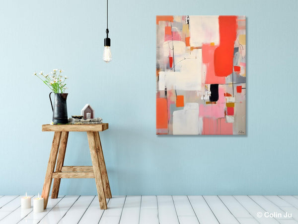 Extra Large Painting on Canvas, Huge Contemporary Acrylic Paintings, Extra Large Canvas Painting for Bedroom, Original Abstract Wall Art-HomePaintingDecor