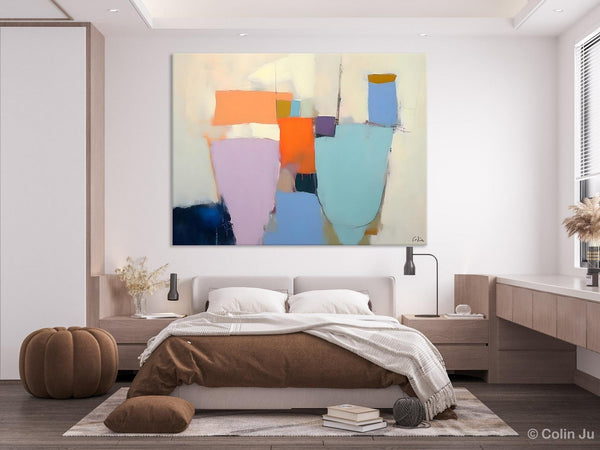 Simple Wall Painting Ideas for Living Room, Extra Large Painting on Canvas, Contemporary Acrylic Art, Original Abstract Wall Art Paintings-HomePaintingDecor