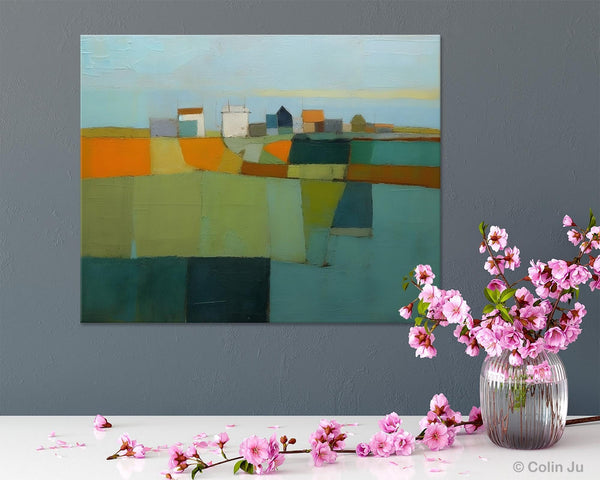 Abstract Landscape Painting on Canvas, Extra Large Landacape Wall Art for Living Room, Original Abstract Wall Art, Acrylic Painting for Sale-HomePaintingDecor