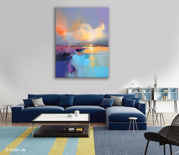 Original Landscape Paintings, Modern Paintings, Large Contemporary Wall Art, Acrylic Painting on Canvas, Extra Large Paintings for Bedroom-HomePaintingDecor