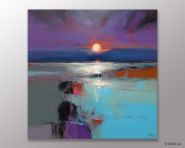 Original Canvas Wall Art Paintings, Modern Canvas Painting for Living Room, Acrylic Painting on Canvas, Landscape Abstract Paintings-HomePaintingDecor