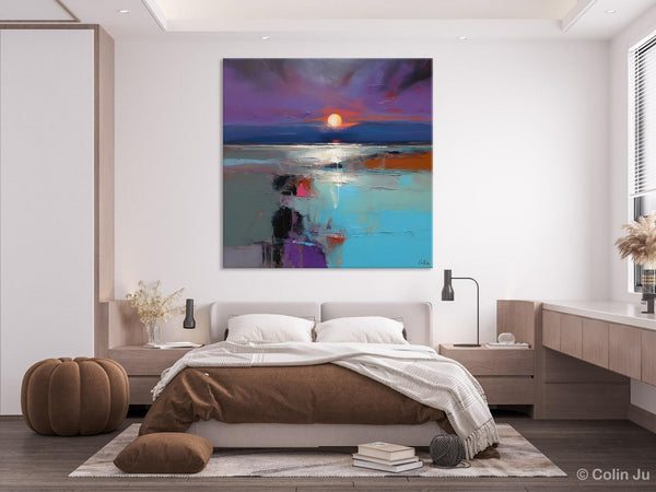 Original Canvas Wall Art Paintings, Modern Canvas Painting for Living Room, Acrylic Painting on Canvas, Landscape Abstract Paintings-HomePaintingDecor
