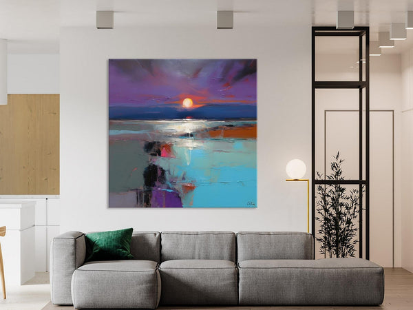 Original Canvas Wall Art Paintings, Modern Canvas Painting for Living Room, Acrylic Painting on Canvas, Landscape Abstract Paintings-HomePaintingDecor