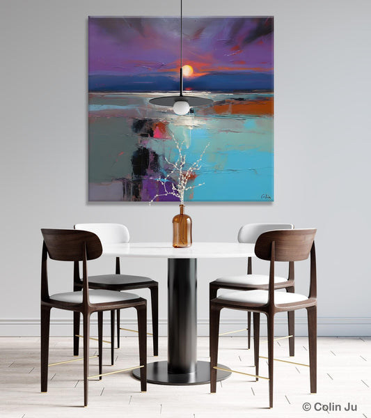Original Canvas Wall Art Paintings, Modern Canvas Painting for Living Room, Acrylic Painting on Canvas, Landscape Abstract Paintings-HomePaintingDecor
