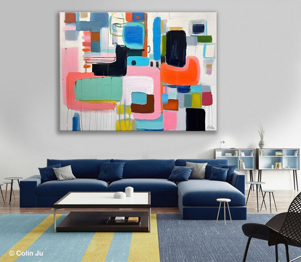 Contemporary Acrylic Paintings, Modern Wall Art Ideas for Living Room, Extra Large Canvas Paintings, Original Abstract Painting, Impasto Art-HomePaintingDecor
