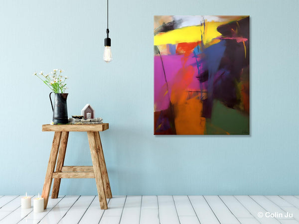 Extra Large Abstract Painting for Dining Room, Large Original Abstract Wall Art, Contemporary Acrylic Paintings, Abstract Painting on Canvas-HomePaintingDecor