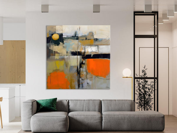 Modern Acrylic Artwork, Original Modern Art, Heavy Texture Canvas Paintings, Contemporary Canvas Art, Large Abstract Painting for Bedroom-HomePaintingDecor