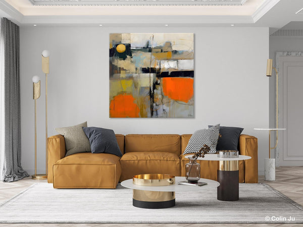 Modern Acrylic Artwork, Original Modern Art, Heavy Texture Canvas Paintings, Contemporary Canvas Art, Large Abstract Painting for Bedroom-HomePaintingDecor