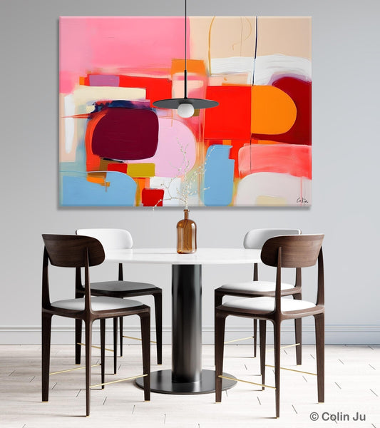 Extra Large Canvas Paintings, Original Abstract Art, Modern Wall Art Ideas for Dining Room, Impasto Painting, Contemporary Acrylic Paintings-HomePaintingDecor