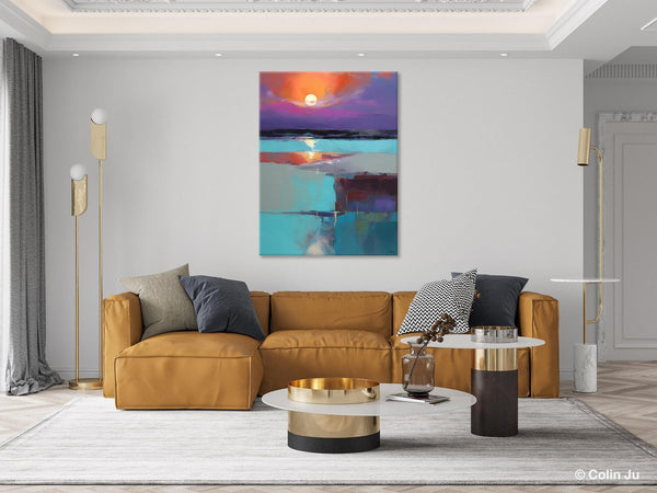 Extra Large Painting on Canvas, Oversized Contemporary Acrylic Painting, Extra Large Canvas Painting for Bedroom, Original Abstract Painting-HomePaintingDecor