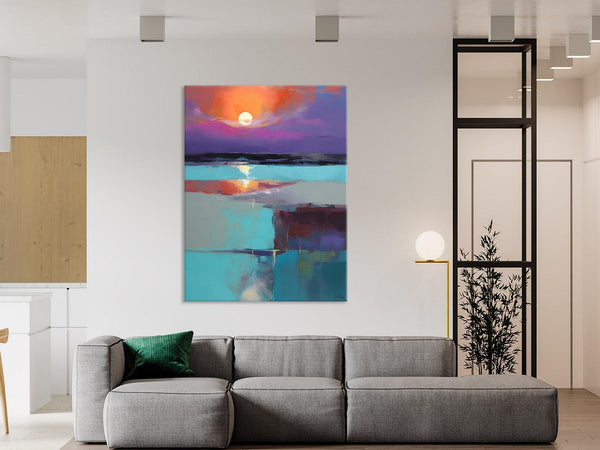 Extra Large Painting on Canvas, Oversized Contemporary Acrylic Painting, Extra Large Canvas Painting for Bedroom, Original Abstract Painting-HomePaintingDecor